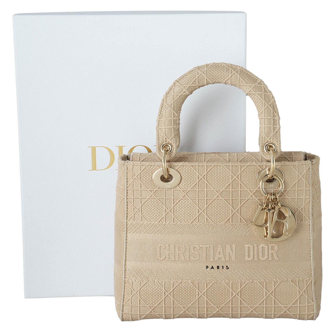 CHRISTIAN DIOR(USED)크리스찬디올 레이디 D LITE 미디엄 백